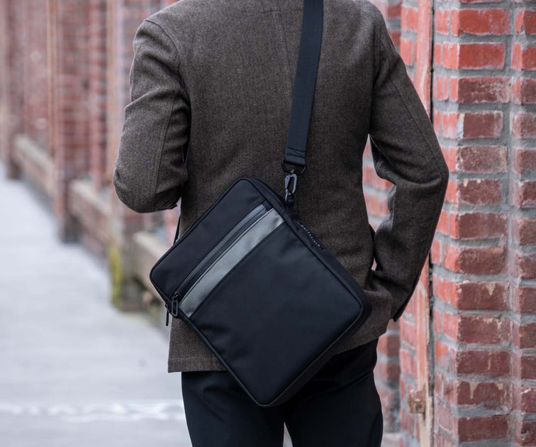 Men's Leather iPad Crossbody Bag