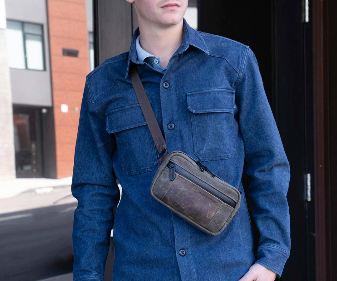 Best leather sling bags for mens online