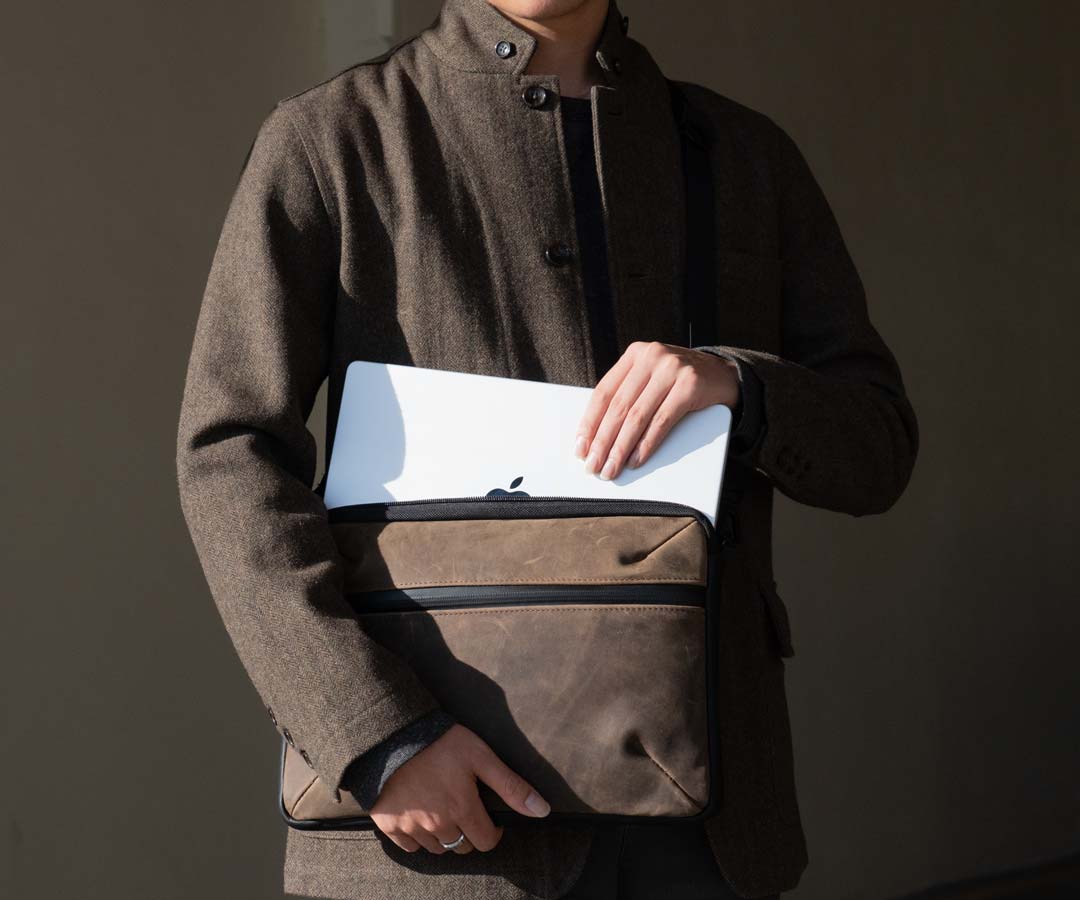 Buy MONA B Magnetic Felt Canvas Unisex Messenger Crossbody Laptop Bag |  Shoppers Stop