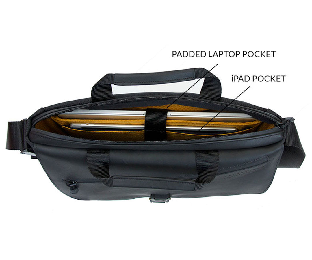 Two padded compartments for two devices