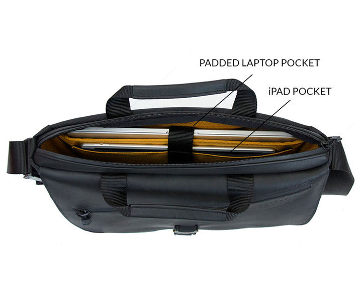 Two padded compartments for two devices