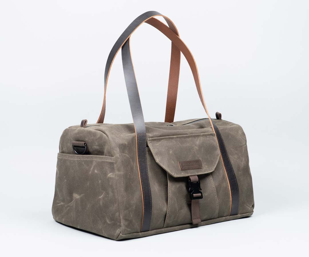 Vitesse Canvas Duffel USA Made Waterfield Designs Brown Canvas Supreme Suspension Strap 39