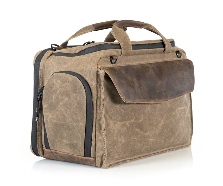 Waxed Canvas Personalized Flight Travel Bag Choose Color