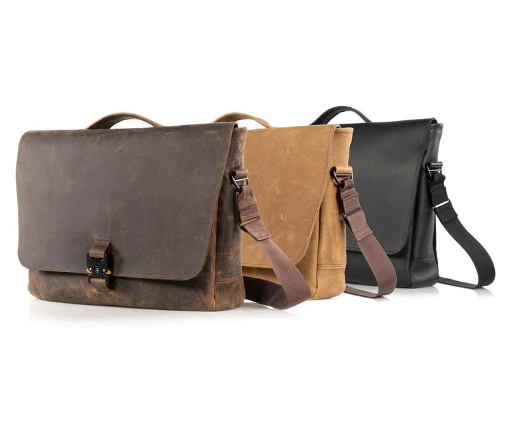 Vespucci Vertical Leather Messenger Bag – HIDESIGN