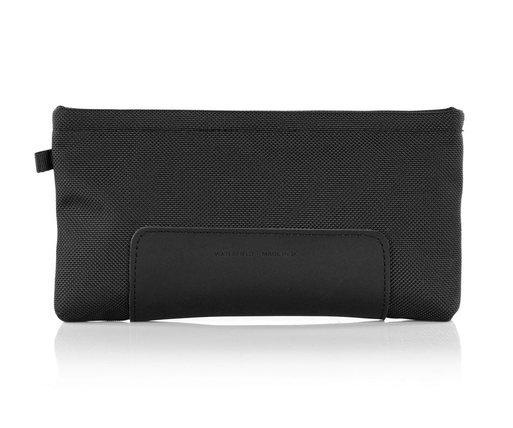 a sleek, plush nylon phone wallet clutch