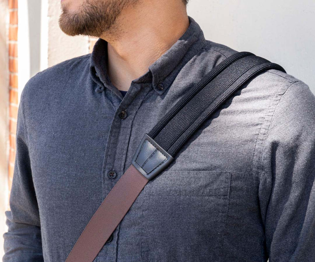 Leather Shoulder Strap Pad For Bag for Strap width 3 - 4 cm - Black color -  Shop chayapha Other - Pinkoi