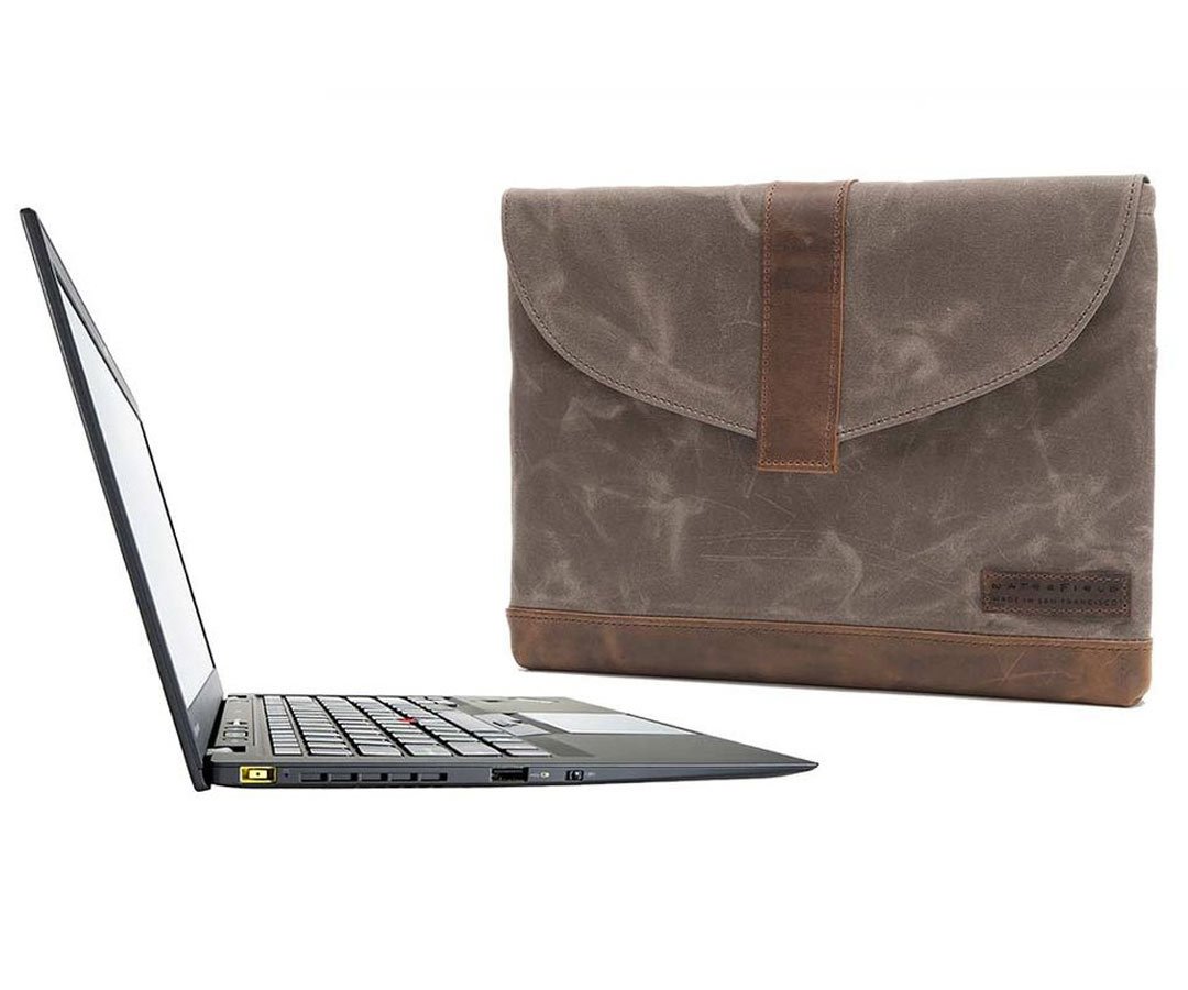 Designer Leather Laptop Sleeve 15.6 Cover – LeatherNeo